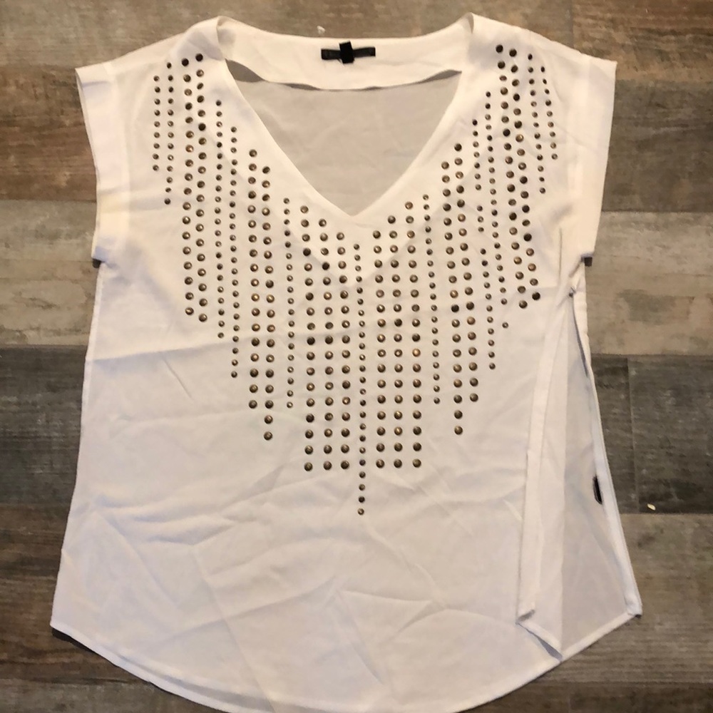Embellished White Blouse